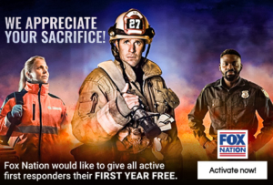 All Active First Responders Get Their First Year FREE