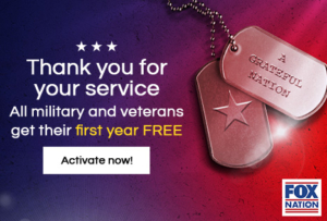 All Military and Veterans Get Their First Year FREE